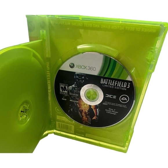 XBOX 360 Battlefield 3 Limited Edition 2011‎ 2 Discs TESTED No Manual - Picture 4 of 4